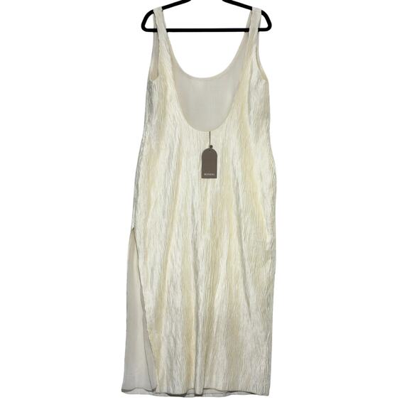 Meshki Theia Plisse Maxi Dress in Ivory Size XL NWT - Picture 11 of 14
